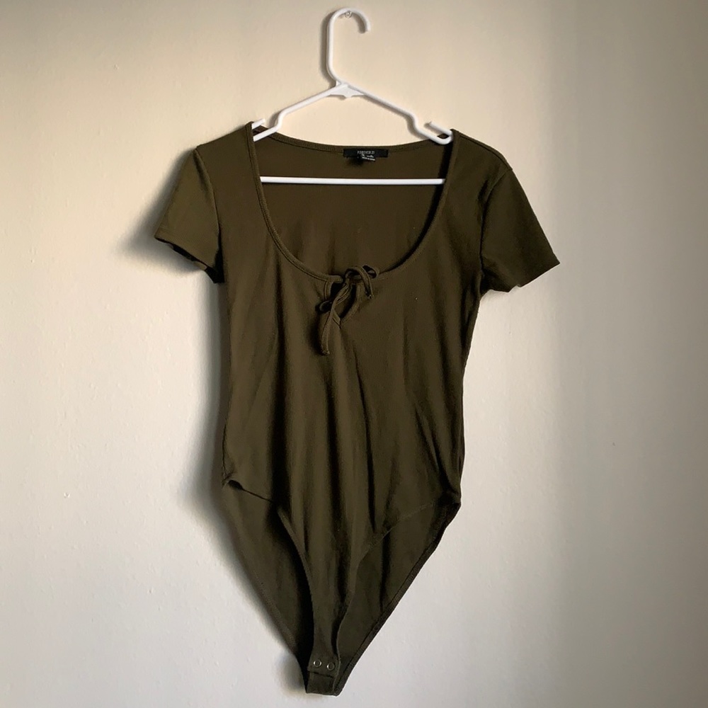 Olive green bodysuit!